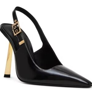 Elegant Black Slingback Heels
